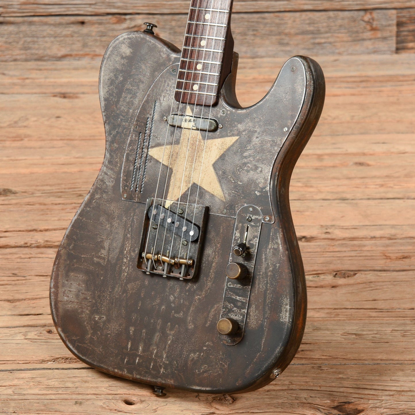 James Trussart "Rusty Lonestar" Steelcaster Black 2009 Electric Guitars / Semi-Hollow