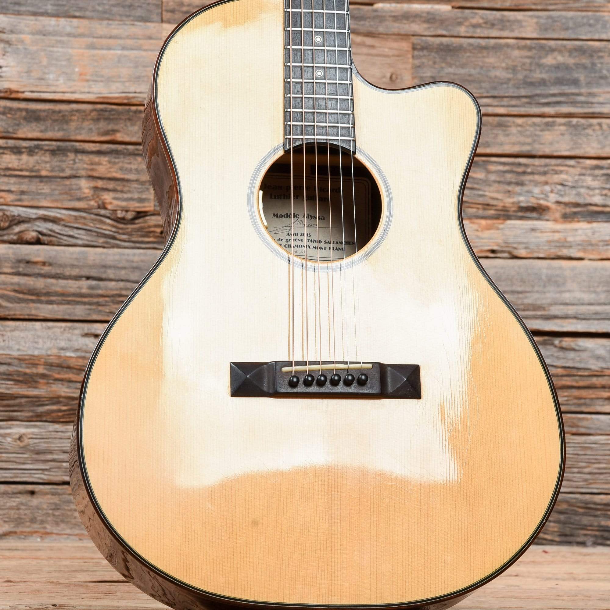 Jean-Pierre Picard Alyssa Natural 2015 Acoustic Guitars / Parlor