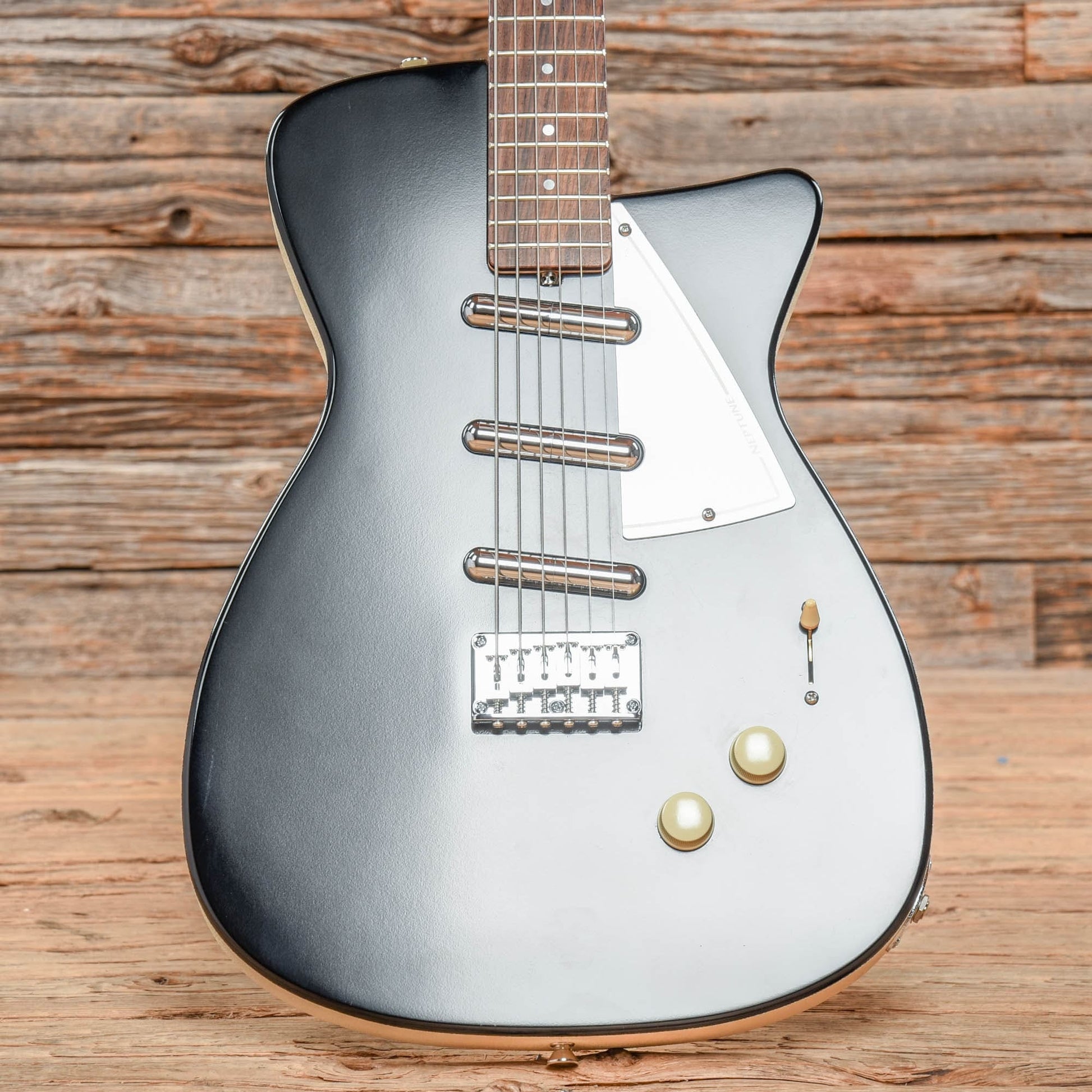 Jerry Jones Neptune Baritone Black Electric Guitars / Hollow Body