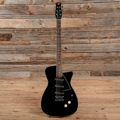Jerry Jones Neptune Baritone Black Electric Guitars / Hollow Body