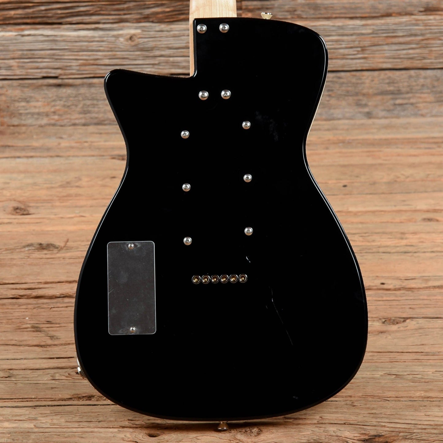 Jerry Jones Neptune Baritone Black Electric Guitars / Hollow Body