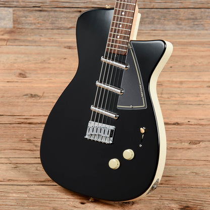 Jerry Jones Neptune Baritone Black Electric Guitars / Hollow Body