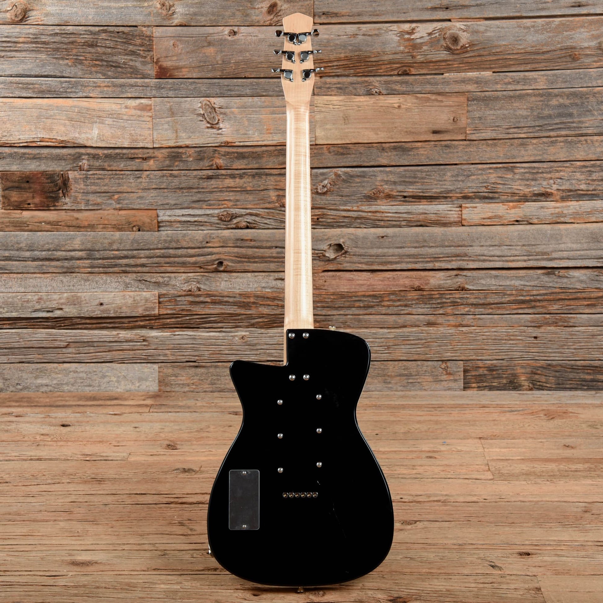 Jerry Jones Neptune Baritone Black Electric Guitars / Hollow Body