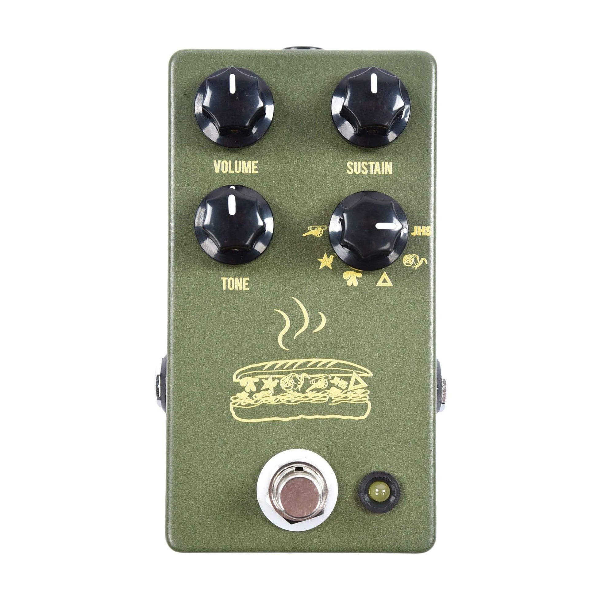 jhs fuzz pedal JHS Muffuletta Fuzz Pedal Army Green