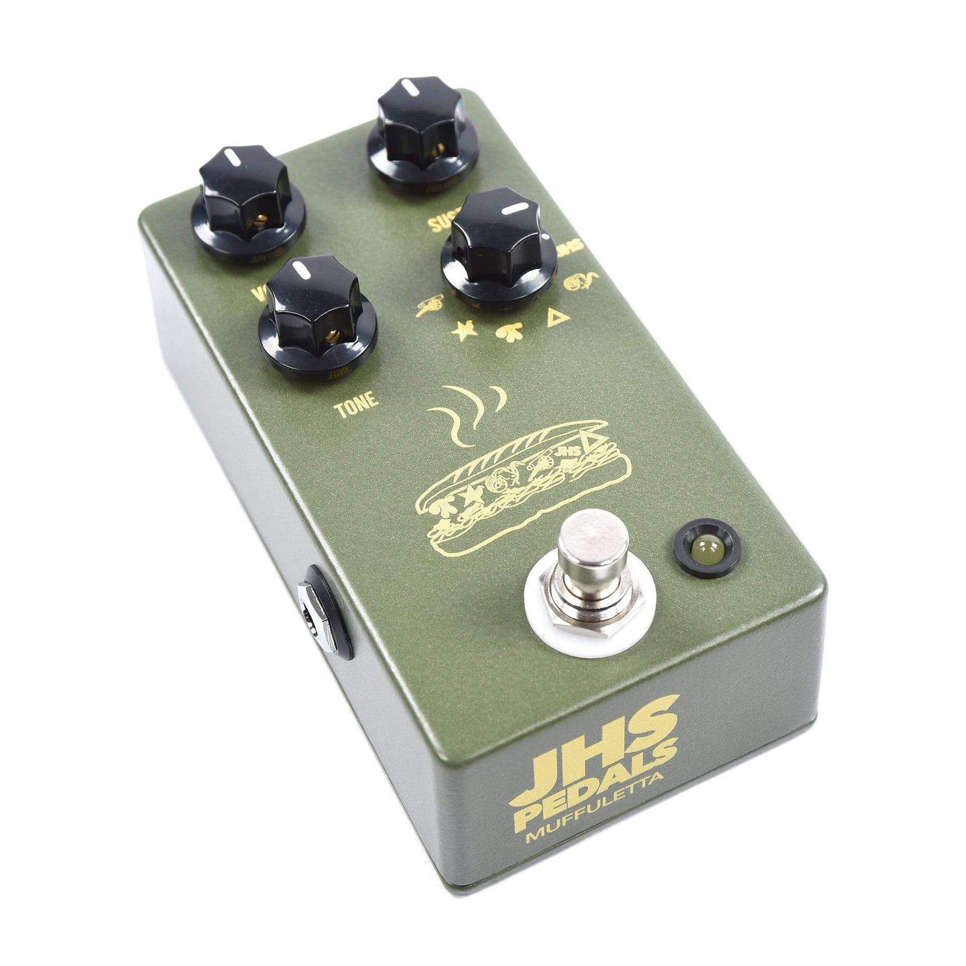 jhs fuzz pedal JHS Muffuletta Fuzz Pedal Army Green