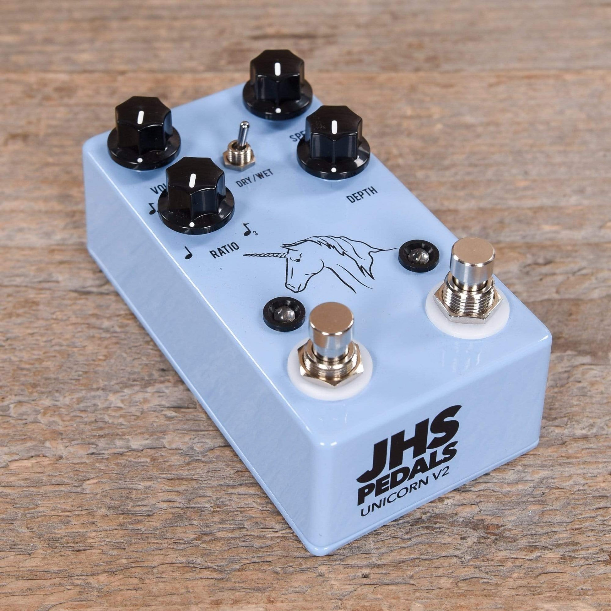 jhs pedals unicorn v2 JHS Unicorn v2 Analog Bulb Driven Uni-vibe w/ Tap Tempo – Chicago Music Exchange
