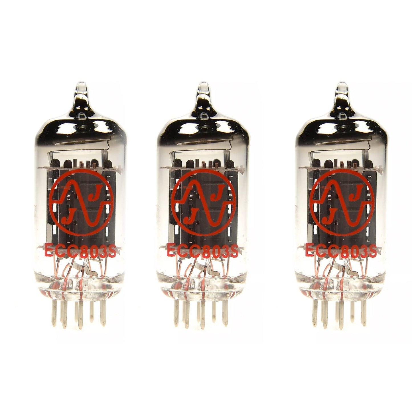JJ ECC803/12AX7 Long Plate Preamp Tube 3 Pack Bundle Parts / Tubes