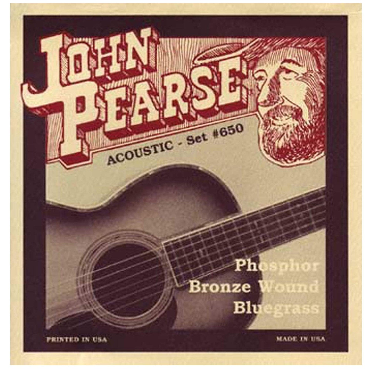 John Pearse Acoustic Strings Phosphor Bronze Bluegrass 12-56 (3 Pack Bundle) Accessories / Strings / Guitar Strings