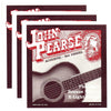 John Pearse Acoustic Strings Phosphor Bronze Extra Light 10-47 (3 Pack Bundle) Accessories / Strings / Guitar Strings