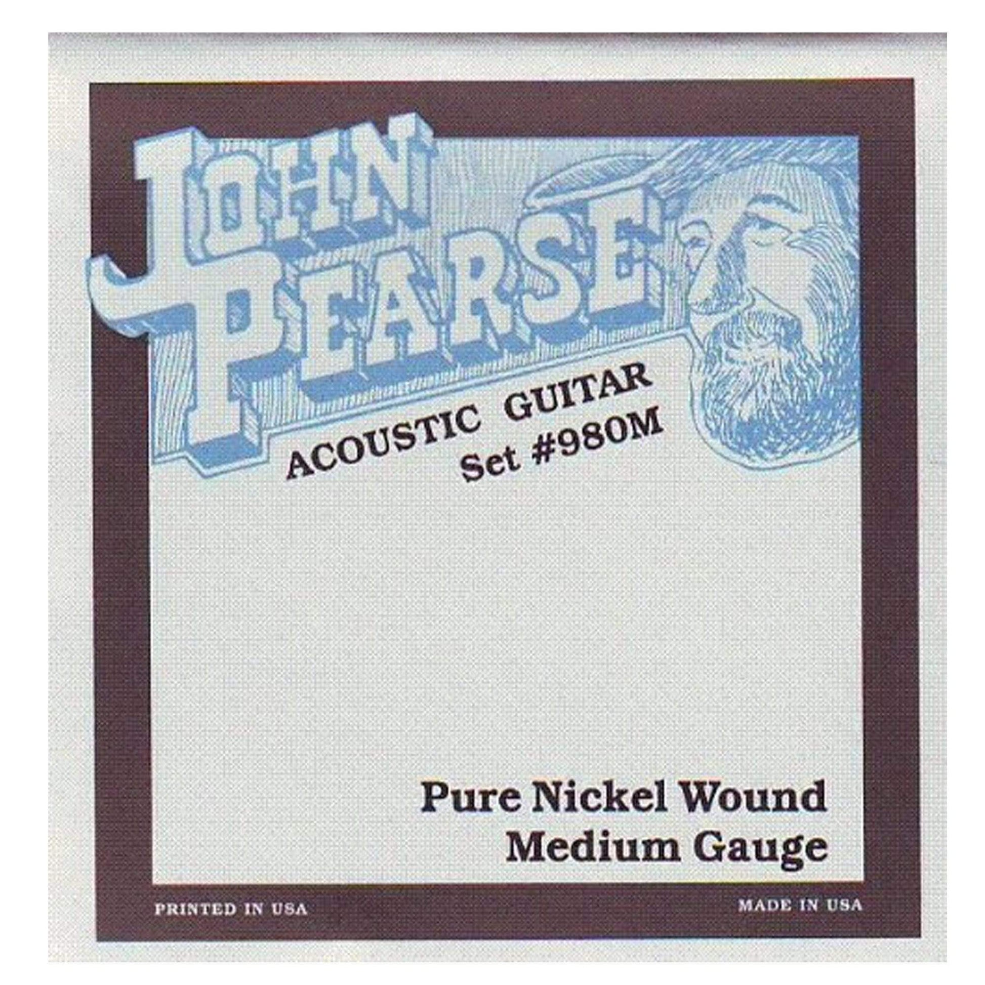 John Pearse Acoustic Strings Pure Nickel Medium 13-57 (12 Pack Bundle) Accessories / Strings / Guitar Strings