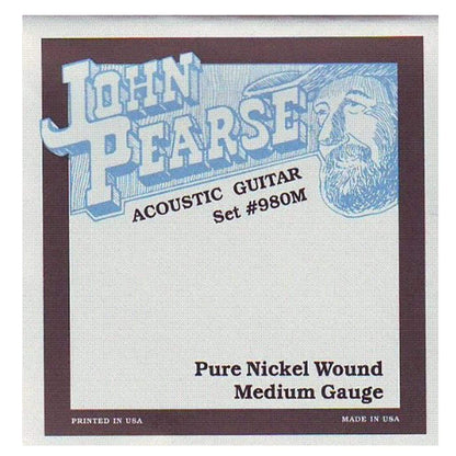 John Pearse Acoustic Strings Pure Nickel Medium 13-57 (3 Pack Bundle) Accessories / Strings / Guitar Strings
