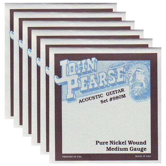 John Pearse Acoustic Strings Pure Nickel Medium 13-57 (6 Pack Bundle) Accessories / Strings / Guitar Strings