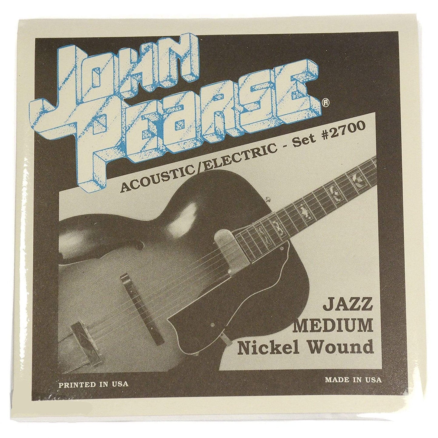 John Pearse Electric Strings Pure Nickel Jazz Medium 12-52 (3 Pack Bundle) Accessories / Strings / Guitar Strings