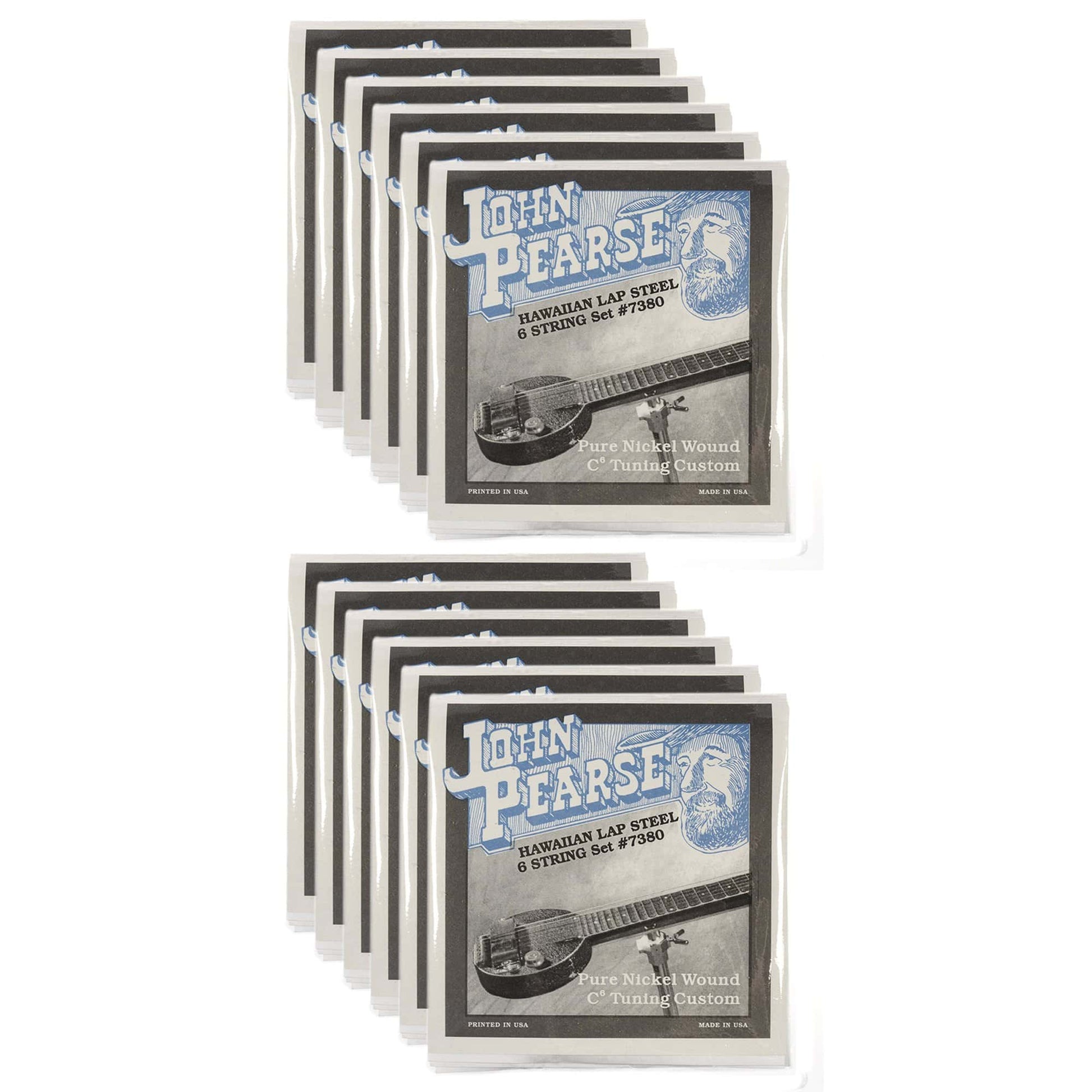 John Pearse Hawaiian Lap Steel Strings Pure Nickel C6 Tuning 15-32 (12 Pack Bundle) Accessories / Strings / Other Strings