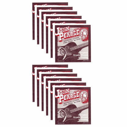 John Pearse Resophonic Strings Phosphor Bronze G Tuning 16-59 (12 Pack Bundle) Accessories / Strings / Other Strings