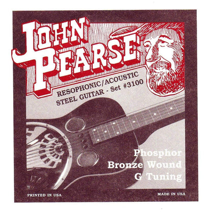 John Pearse Resophonic Strings Phosphor Bronze G Tuning 16-59 (3 Pack Bundle) Accessories / Strings / Other Strings