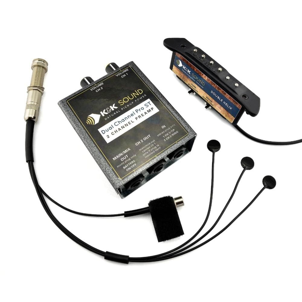 K&K Double Helix Pickup & Pure Mini Combination System for Acoustic Guitars Parts / Acoustic Pickups