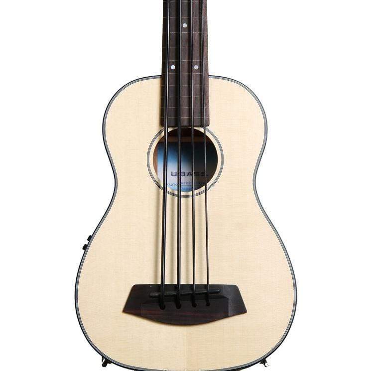 Kala U-Bass Acoustic/Electric Satin Solid Spruce/Mahogany Fretless Bass Guitars / Acoustic Bass Guitars