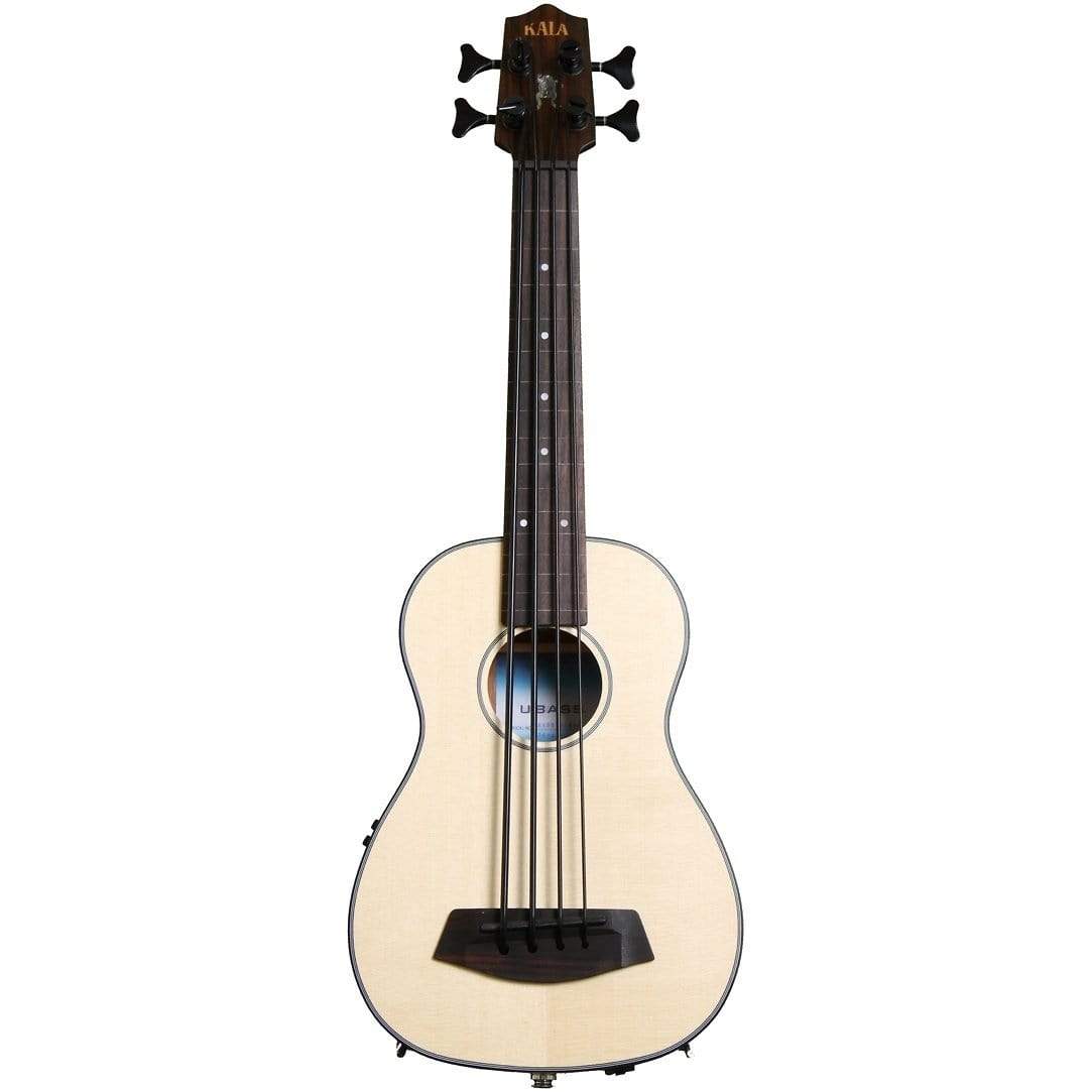 Kala U-Bass Acoustic/Electric Satin Solid Spruce/Mahogany Fretless Bass Guitars / Acoustic Bass Guitars