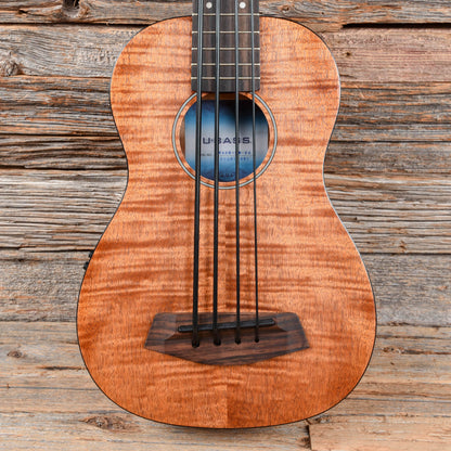 Kala EM-FS Exotic Mahogany Fretted U-Bass Natural 2016 Bass Guitars / Short Scale