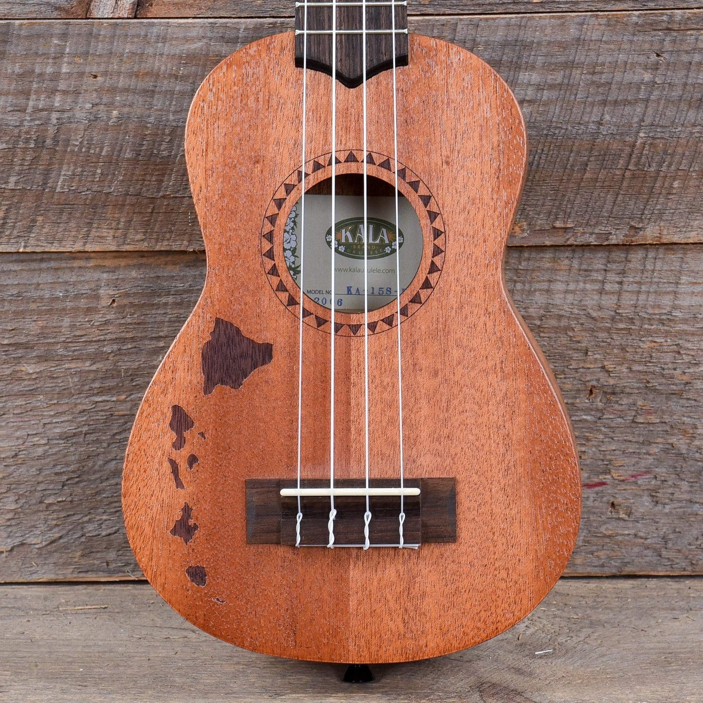 Kala KA-15S-H1 Soprano Ukulele Satin Mahogany Hawaiian Island Laser Folk Instruments / Ukuleles