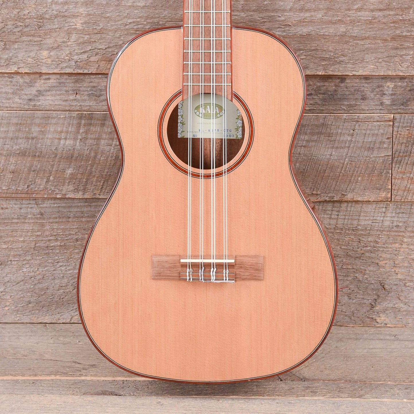 Kala KA-ABP8-CTG Baritone Ukulele Gloss Solid Cedar/Acacia 8-String Folk Instruments / Ukuleles