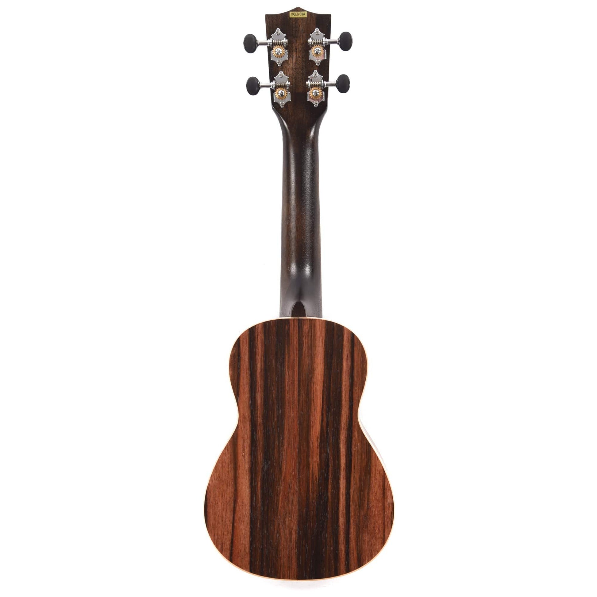 Kala KA-EBY-S Soprano Ukulele Satin Striped Ebony Folk Instruments / Ukuleles