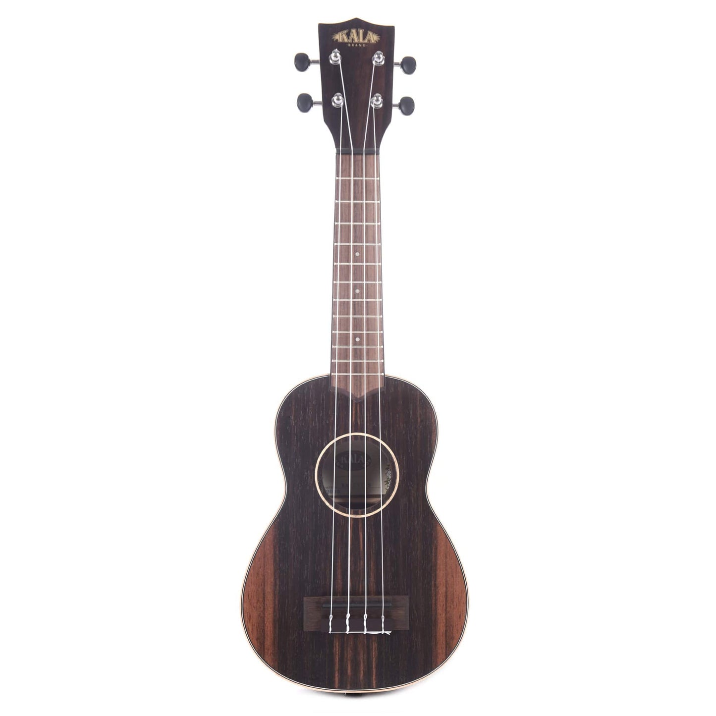Kala KA-EBY-S Soprano Ukulele Satin Striped Ebony Folk Instruments / Ukuleles