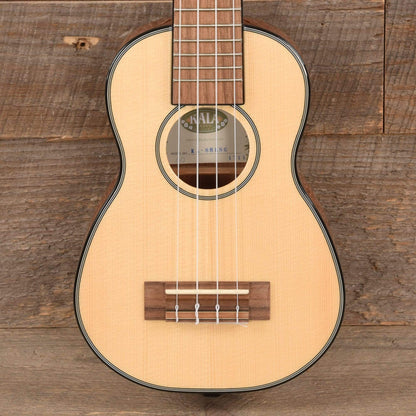 Kala KA-SSLNG Long Neck Ukulele Gloss Solid Spruce/Mahogany Folk Instruments / Ukuleles