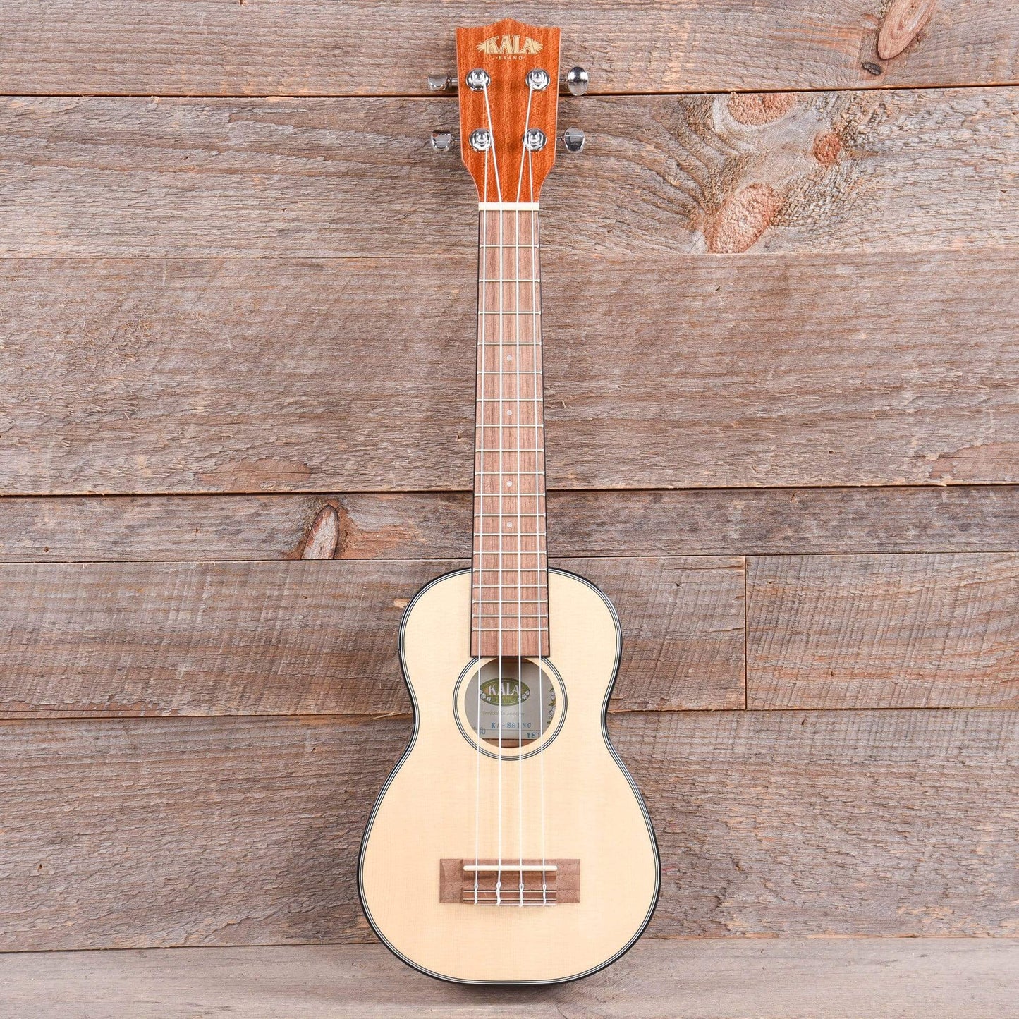 Kala KA-SSLNG Long Neck Ukulele Gloss Solid Spruce/Mahogany Folk Instruments / Ukuleles