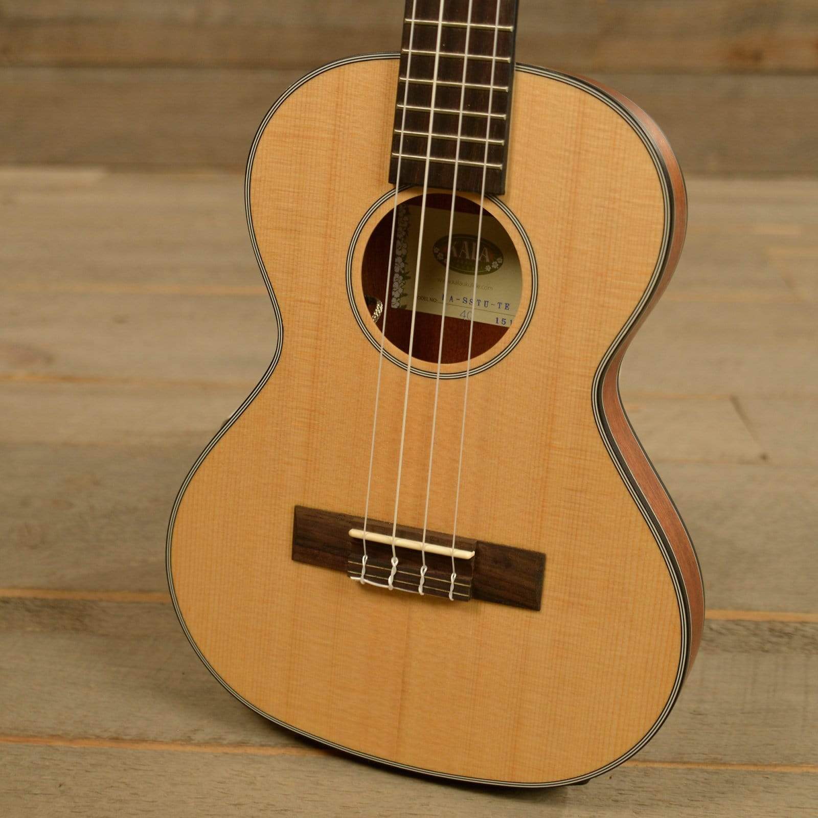 Kala KA-SSTU-TE Thinline Tenor Travel Ukulele w/ EQ Folk Instruments / Ukuleles