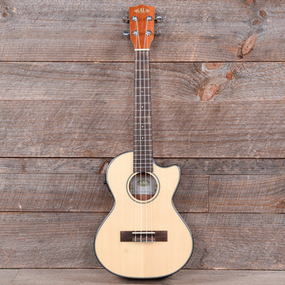 Kala KA-STGE-C Tenor Ukulele Gloss Solid Spruce/Mahogany Cutaway w/EQ Folk Instruments / Ukuleles