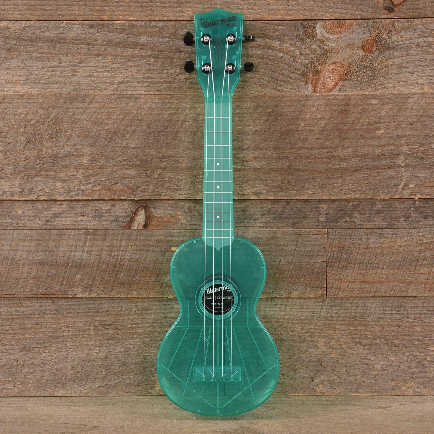 Kala KA-SWF Composite Soprano Ukulele Fluorescent Gloss Blue Folk Instruments / Ukuleles
