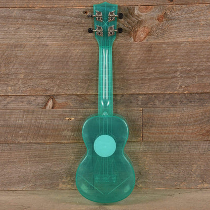 Kala KA-SWF Composite Soprano Ukulele Fluorescent Gloss Blue Folk Instruments / Ukuleles