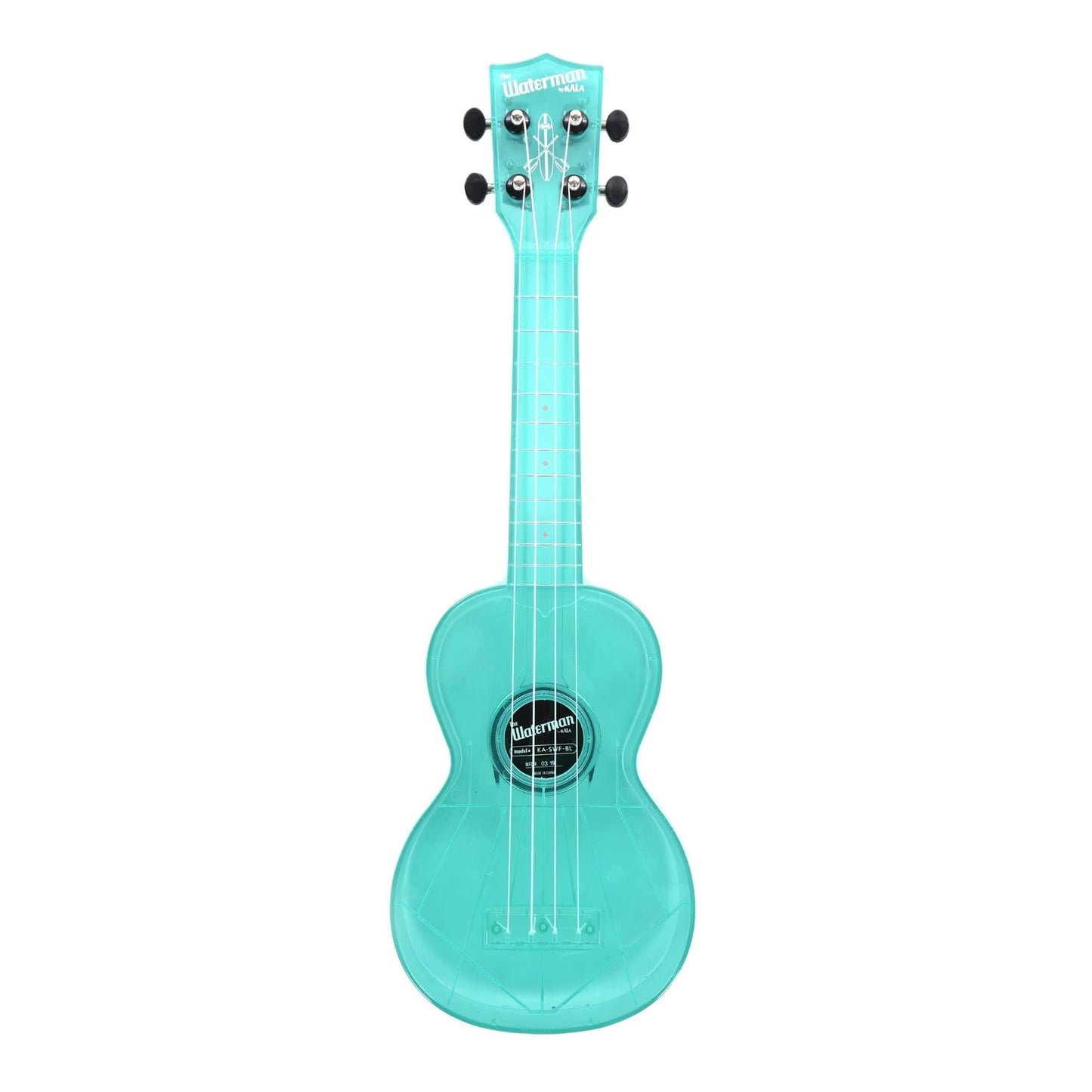 Kala KA-SWF Composite Soprano Ukulele Fluorescent Gloss Blue w/ Tote Bag Folk Instruments / Ukuleles