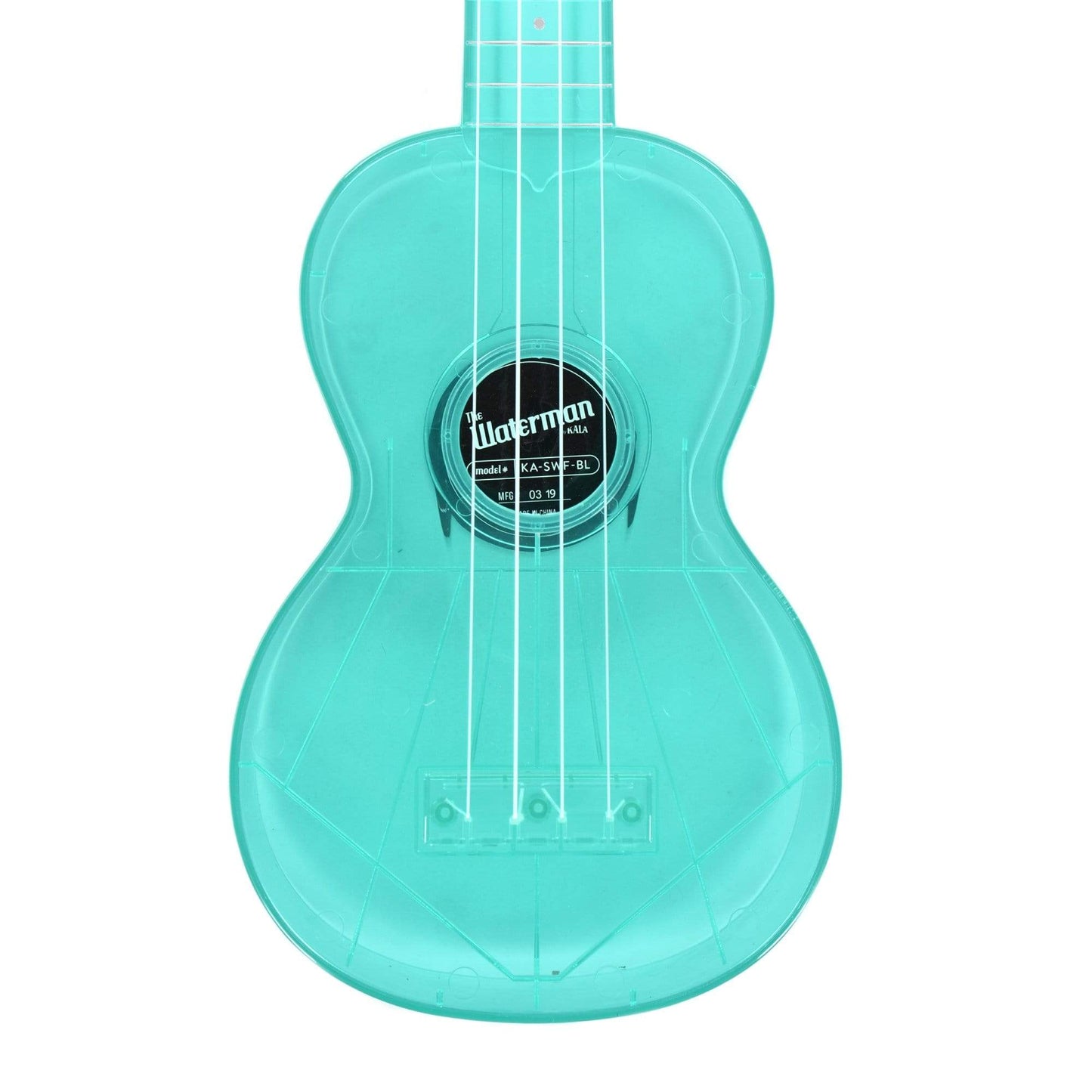 Kala KA-SWF Composite Soprano Ukulele Fluorescent Gloss Blue w/ Tote Bag Folk Instruments / Ukuleles