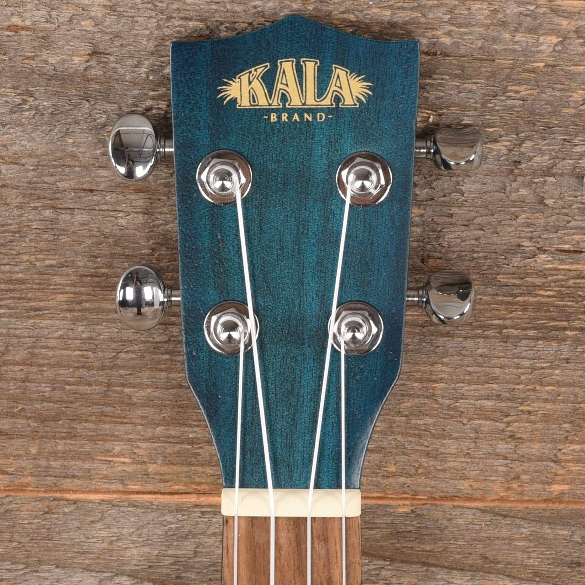Kala KA-TEMB Tenor Ukulele Blue Translucent Satin Exotic Mahogany Folk Instruments / Ukuleles