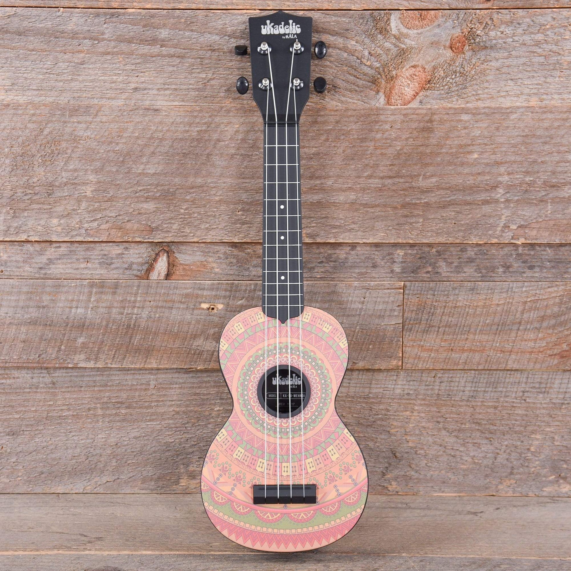 Kala KA-U Composite Soprano Ukulele Ukadelic Mehndi Folk Instruments / Ukuleles