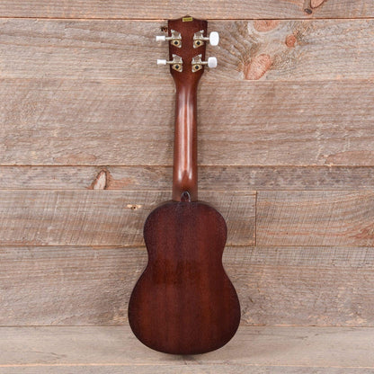 Kala Soprano Ukulele Satin Mahogany Hawaiian Island Laser w/Tattoo Folk Instruments / Ukuleles