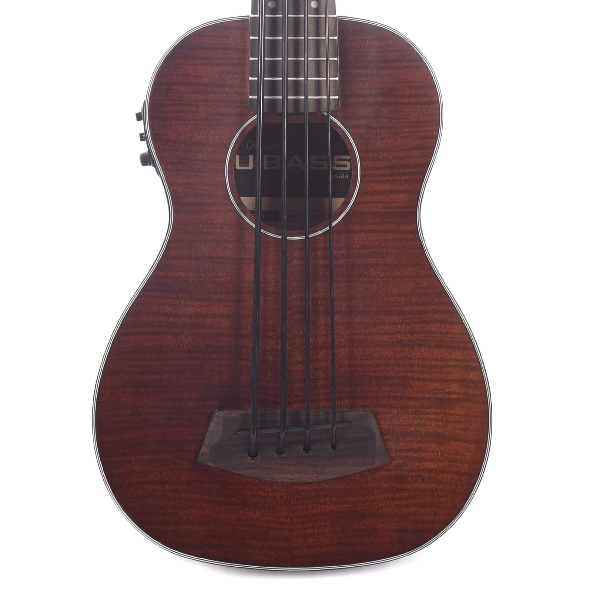 Kala U-Bass Exotic Mahogany Fretted Folk Instruments / Ukuleles