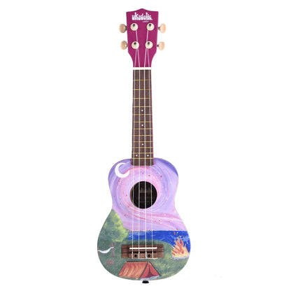 Kala UK-HAPPYCAMPER Ukadelic Happy Camper Soprano Ukulele Folk Instruments / Ukuleles