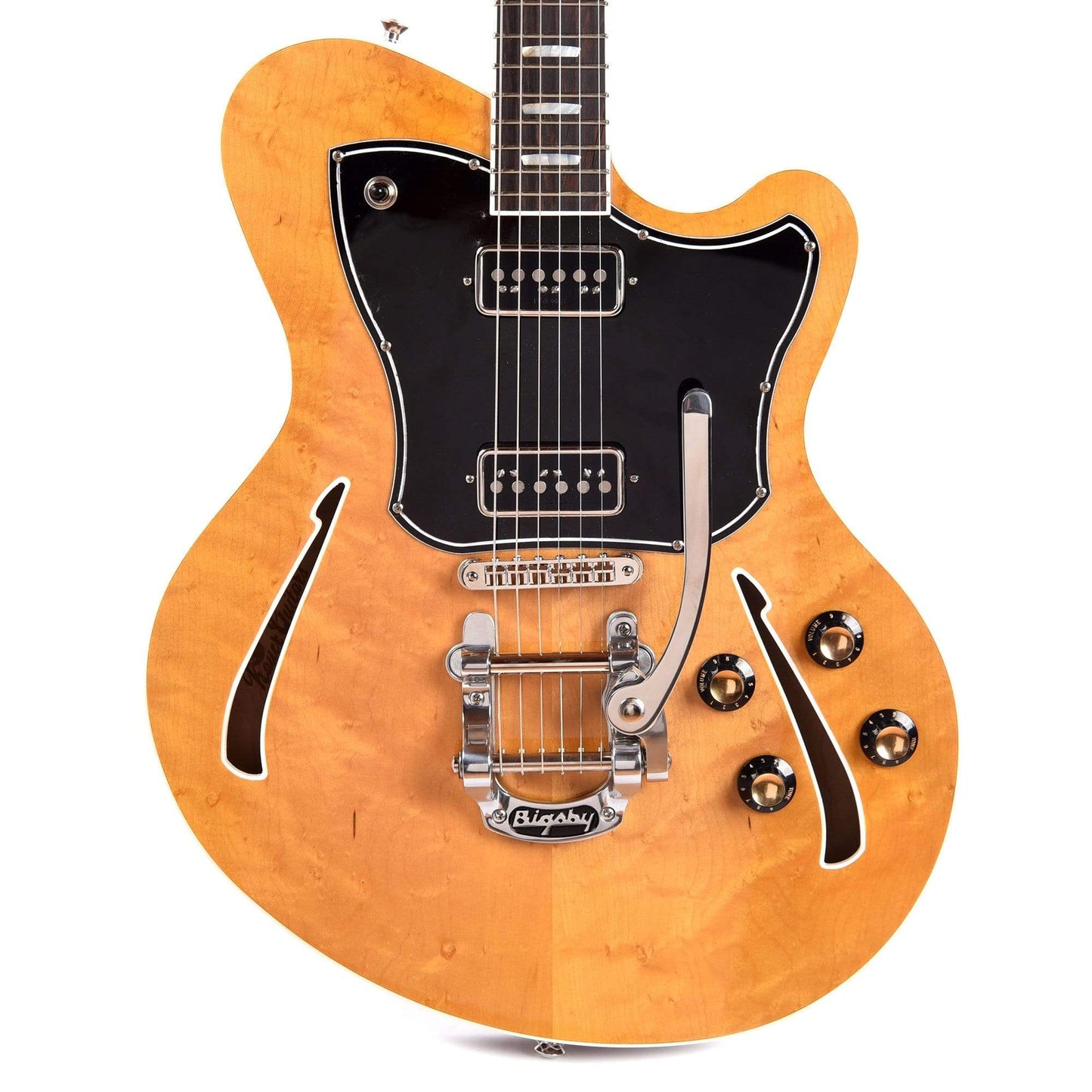Kauer Super Chief Birdseye Maple w/TV Jones T-Armond Pickups & Bigsby Electric Guitars / Semi-Hollow