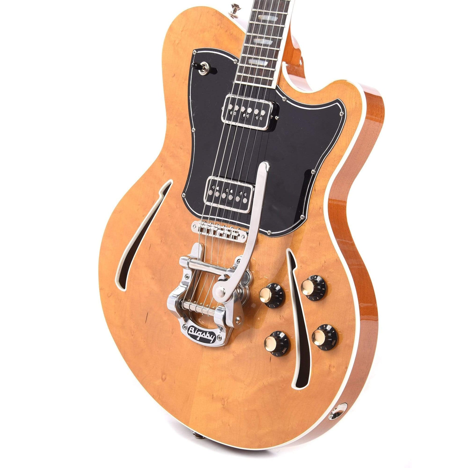 Kauer Super Chief Birdseye Maple w/TV Jones T-Armond Pickups & Bigsby Electric Guitars / Semi-Hollow
