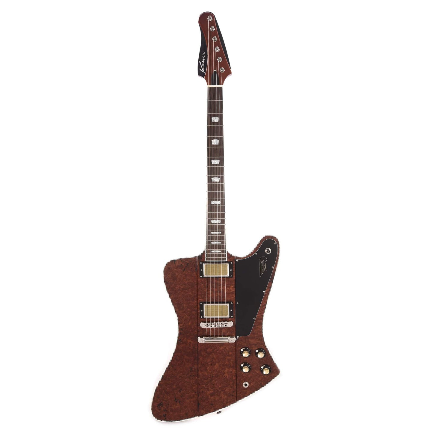 Kauer Banshee Deluxe Redwood Burl Natural w/Wolfetone KauerBuckers Electric Guitars / Solid Body