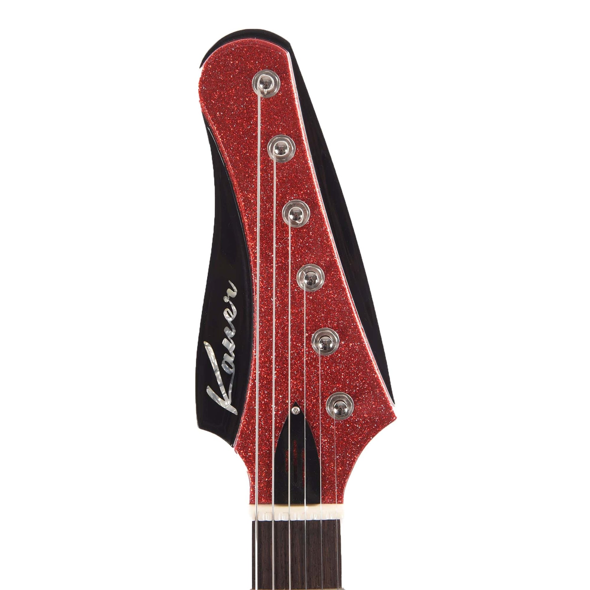 Kauer Banshee Standard Red Sparkle w/TV Jones Powertron Pickups Electric Guitars / Solid Body