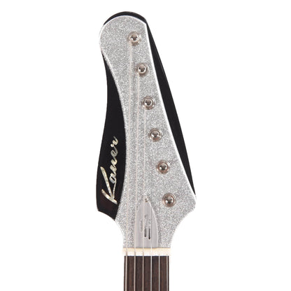 Kauer Banshee Standard Silverjet w/TV Jones Powertron Pickups Electric Guitars / Solid Body