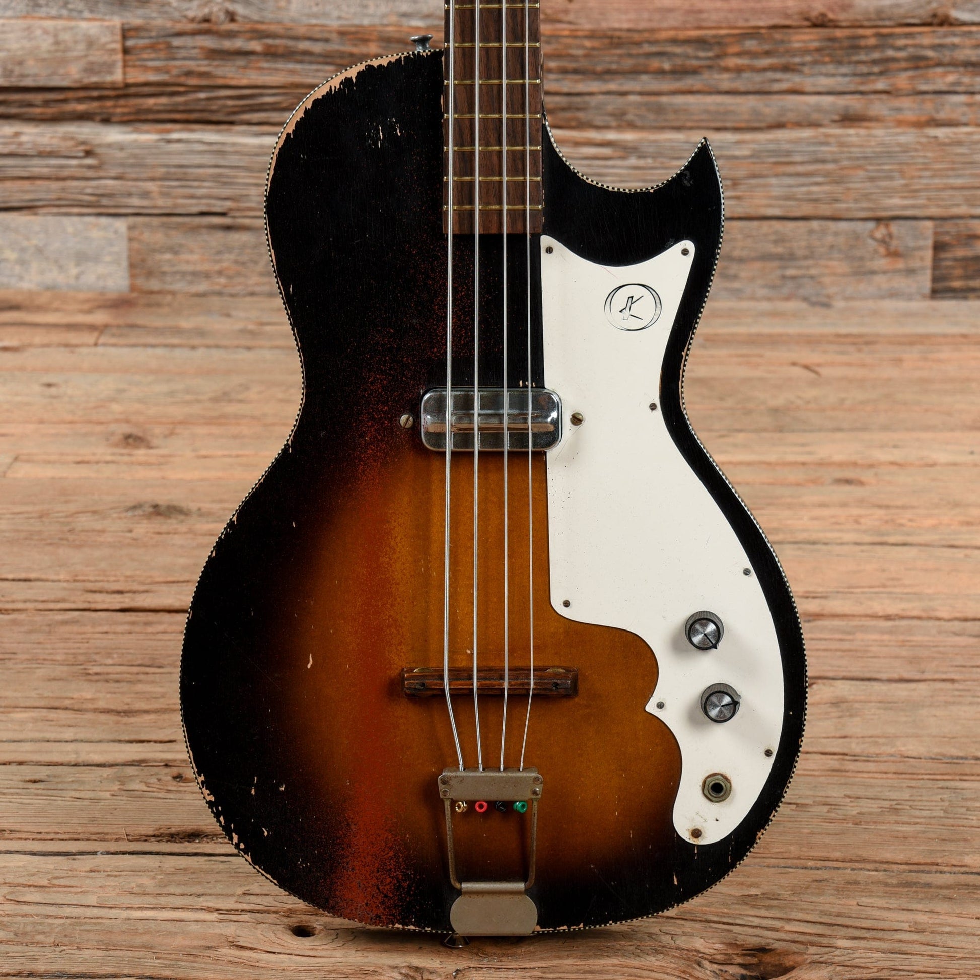 Kay Hollowbody Bass Sunburst 1965 Bass Guitars / Short Scale