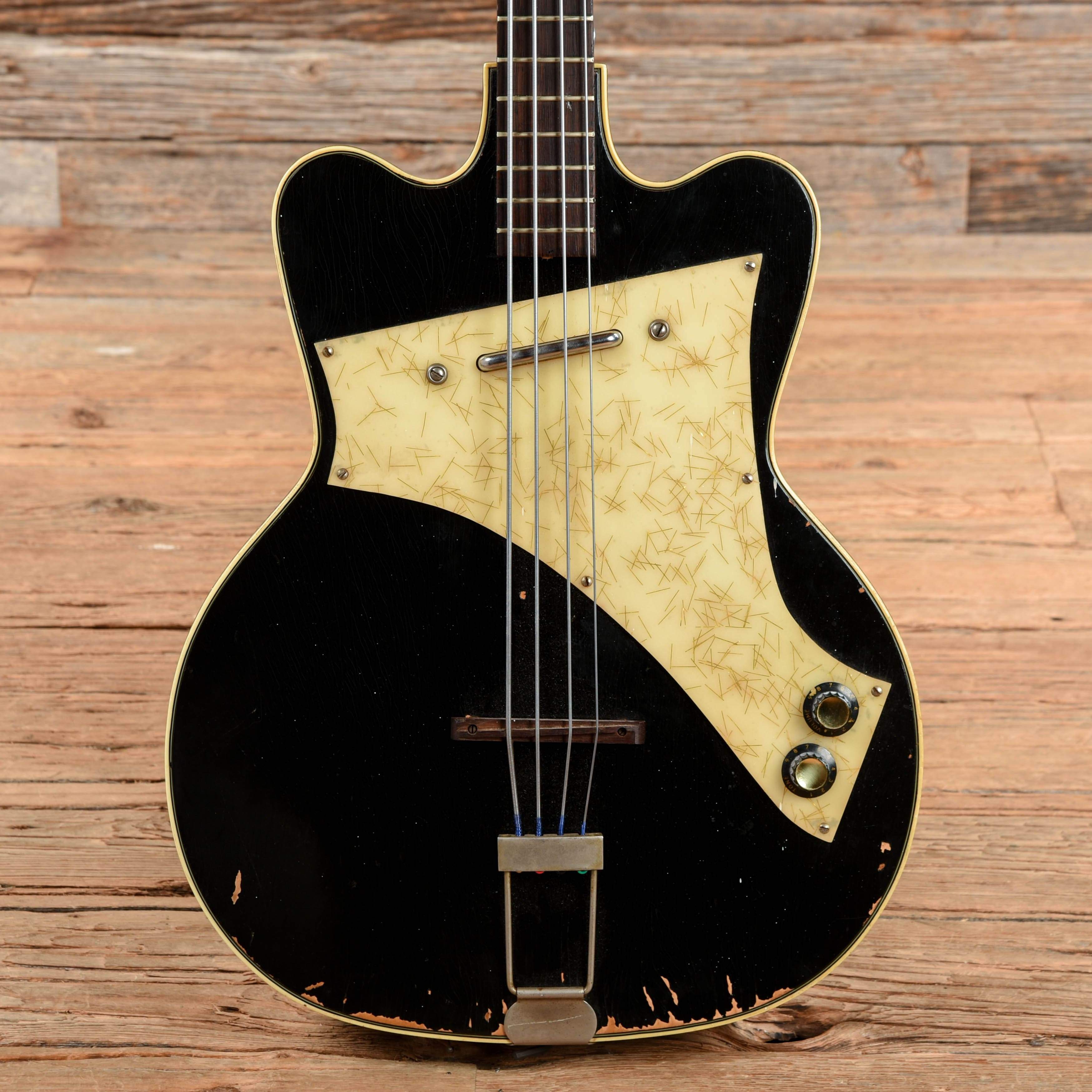 Kay Jazz Special Black 1960s Bass Guitars / Short Scale