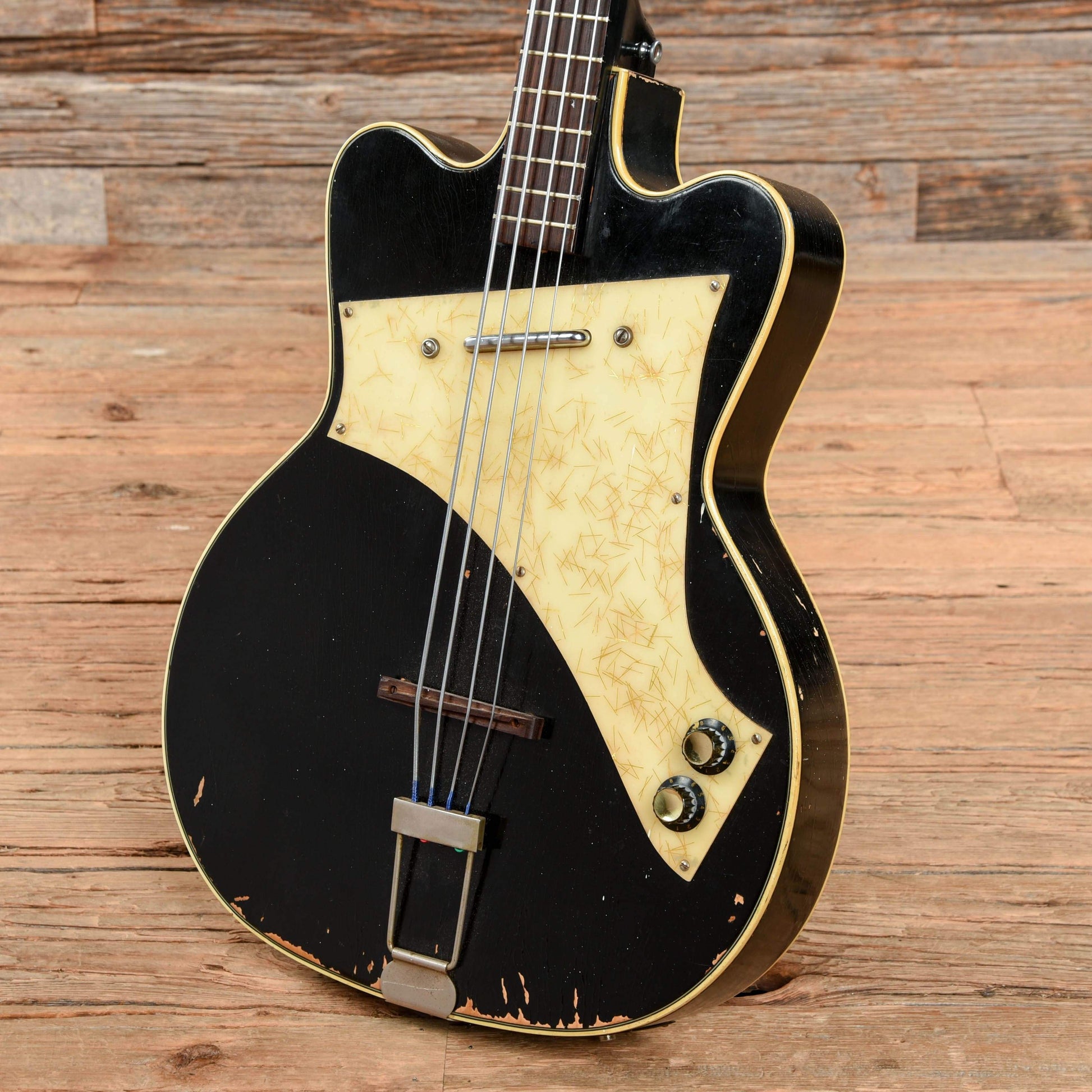 Kay Jazz Special Black 1960s Bass Guitars / Short Scale