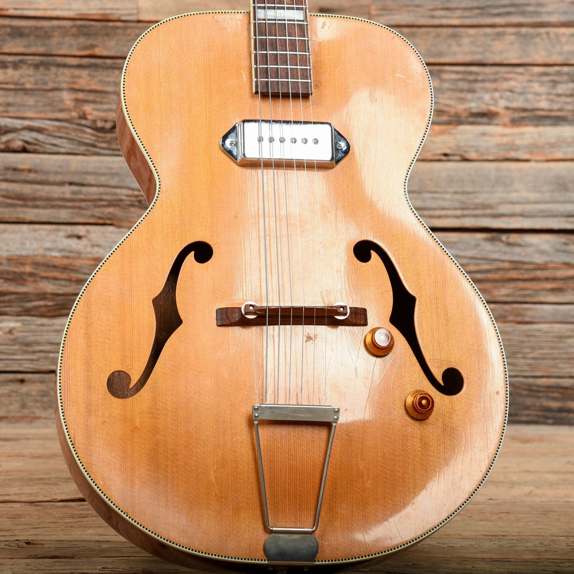 Kay Archtop Natural 1950s Electric Guitars / Hollow Body